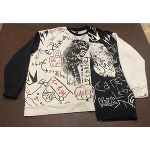 Disney Parks Her Universe Cruella De Vil Sweatshirt Womens 1X Black White